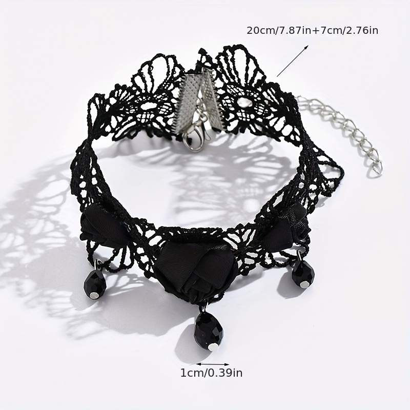 Basic Lace Flower Cut-Out Anklet, Elegant Accessory